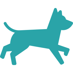 Dog running icon